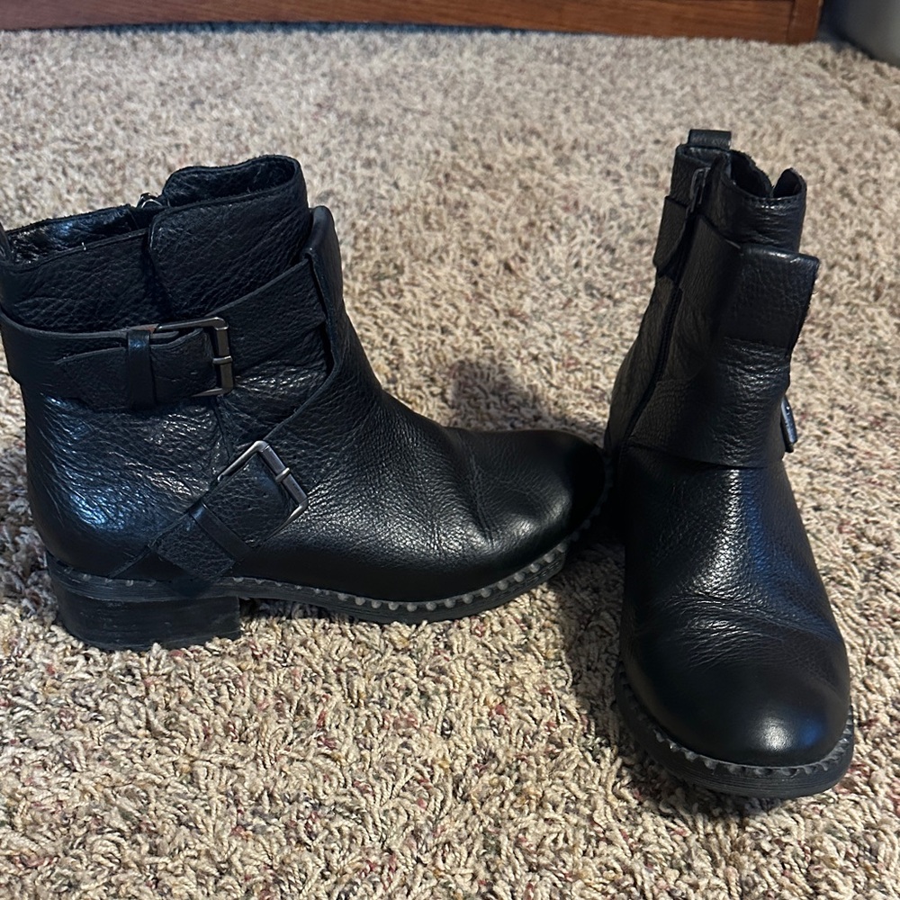 Gentle Souls Black Ankle Boots